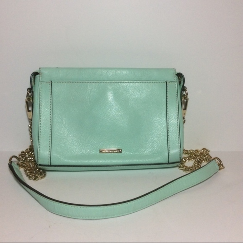 REBECCA MINKOFF Mini Crosby CB Mint Green Lea